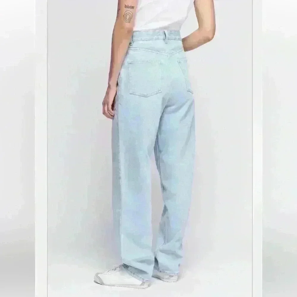 KOTN Unisex Antifit Denim high-waisted jeans light wash 36/32 (12-14). - Picture 12 of 16